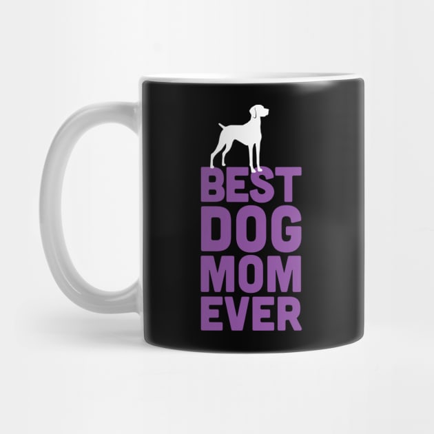 Best Hungarian Vizsla Dog Mom Ever - Purple Dog Lover Gift by Elsie Bee Designs